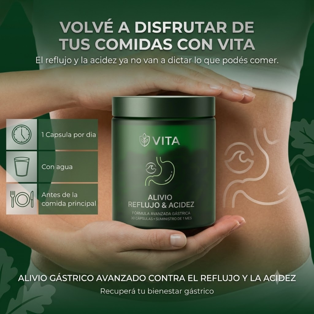 ALIVIA LA GASTRITIS, REFLUJO Y ACIDEZ