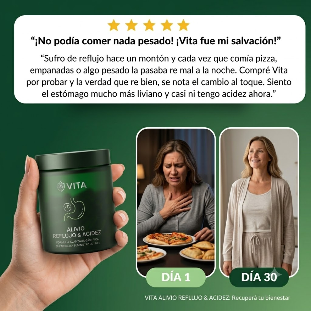 ALIVIA LA GASTRITIS, REFLUJO Y ACIDEZ
