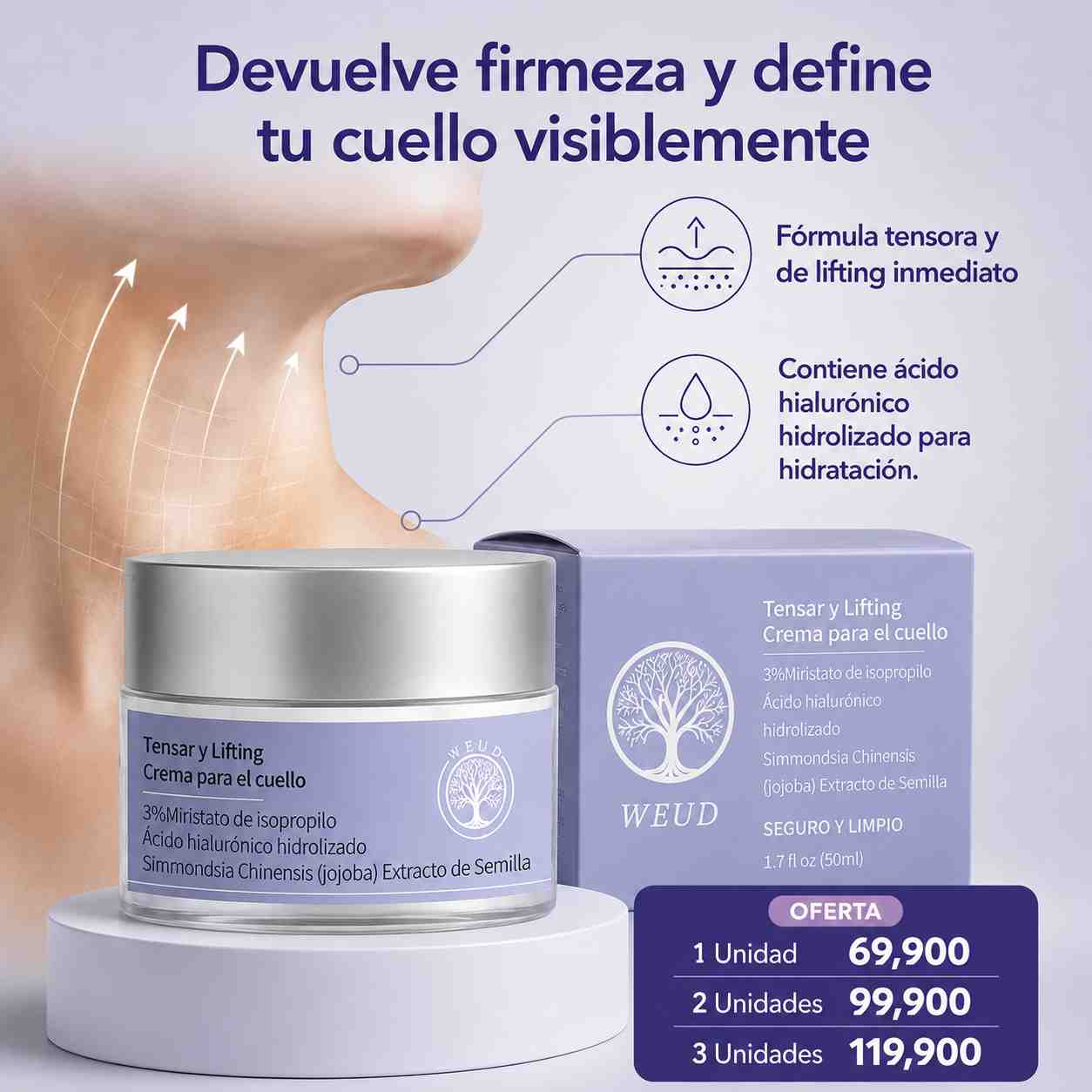 Crema Reafirmante - ¡Reafirma, Levanta y Tensa la Piel Crepé!